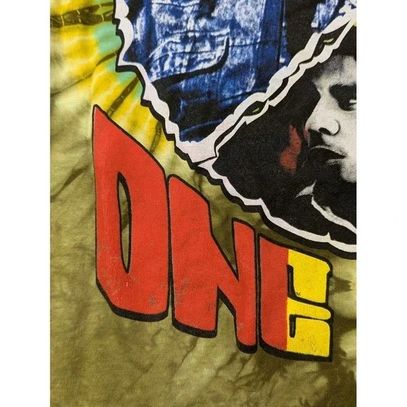 Vintage Bob Marley Tee XL‎ One Love AOP Music Y2K Hot Ice Rare - Picture 4 of 13
